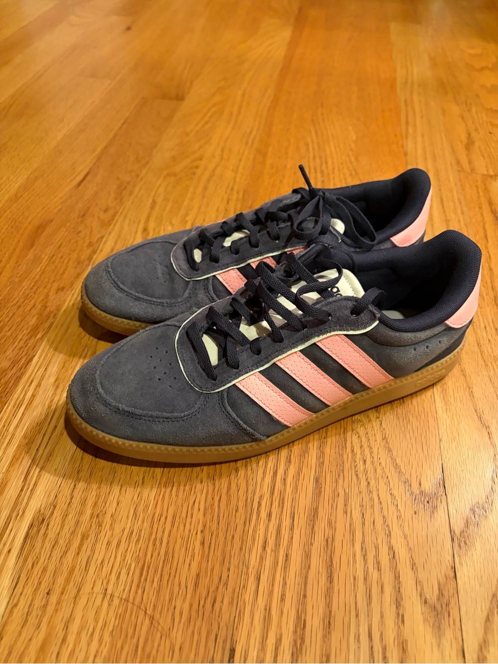 Adidas Women’s Navy and Pink Sneakers